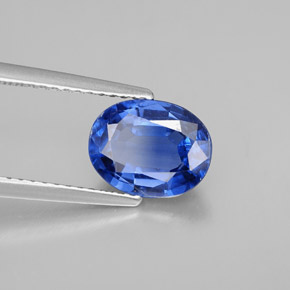 2.17캐럿 천연 블루 카이아나이트, 타원형 컷, 9×7 mm, VS