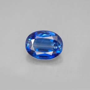 2.25캐럿 천연 블루 카이아나이트, 타원형 컷, 9×7 mm, VS