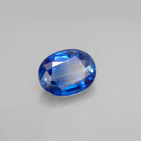 2.25캐럿 천연 블루 카이아나이트, 타원형 컷, 9×7 mm, VS