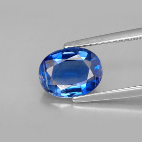 2.28캐럿 천연 블루 카이아나이트, 타원형 컷, 9×7 mm, VS
