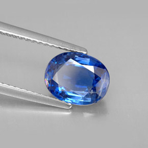 2.28캐럿 천연 블루 카이아나이트, 타원형 컷, 9×7 mm, VS