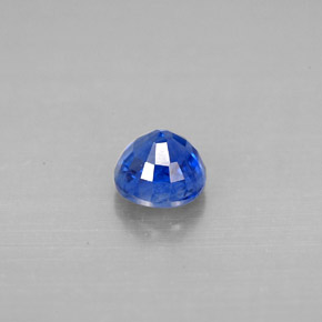 0.87캐럿 천연 블루 카이아나이트, 라운드 컷, 5.26 mm, SI