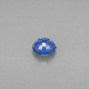 0.69캐럿 천연 블루 카이아나이트, 라운드 컷, 5.29 mm, SI