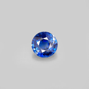 0.97캐럿 천연 블루 카이아나이트, 라운드 컷, 6.13 mm, VS-SI