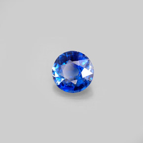 0.97캐럿 천연 블루 카이아나이트, 라운드 컷, 6.13 mm, VS-SI