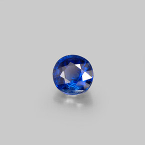 0.93캐럿 천연 블루 카이아나이트, 라운드 컷, 5.63 mm, VS-SI