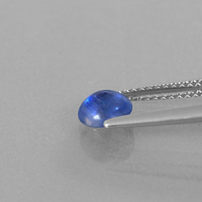 0.91캐럿 천연 블루 카이아나이트, 투명한, 5.87 mm, 투명/반투명