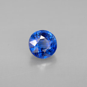 1.24캐럿 천연 블루 카이아나이트, 라운드 컷, 5.91 mm, VS-SI