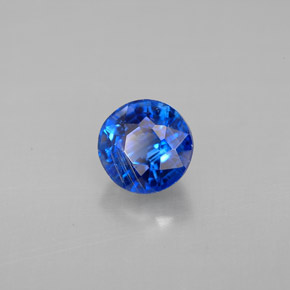 1.24캐럿 천연 블루 카이아나이트, 라운드 컷, 5.91 mm, VS-SI