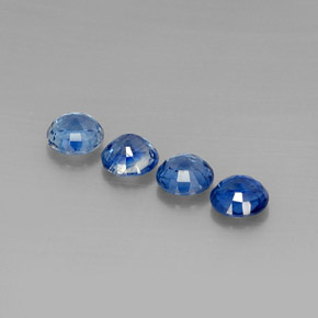 캐럿 천연 블루 카이아나이트 보석, 라운드 컷, 5.97 mm, VS-SI