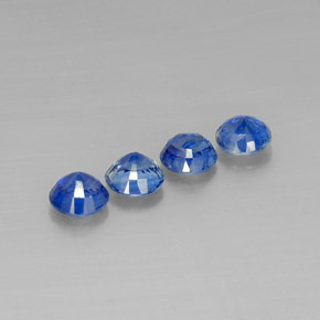 캐럿 천연 블루 카이아나이트 보석, 라운드 컷, 5.97 mm, VS-SI