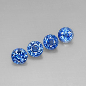 캐럿 천연 파란색 카이아나이트 보석, 라운드 컷, VS-SI