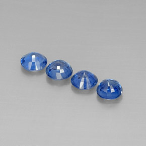 캐럿 천연 파란색 카이아나이트 보석, 라운드 컷, VS-SI