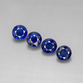 캐럿 천연 블루 카이아나이트 보석, 라운드 컷, 6.07 mm, VS-SI