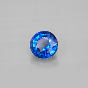 1.18캐럿 천연 블루 카이아나이트, 라운드 컷, 6.12 mm, VS-SI