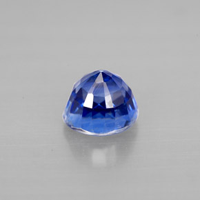 1.34캐럿 천연 블루 카이아나이트, 라운드 컷, 5.84 mm, VS-SI