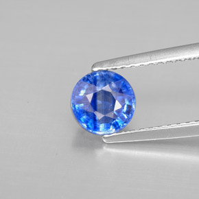 1.15캐럿 천연 블루 카이아나이트, 라운드 컷, 6.04 mm, VS-SI