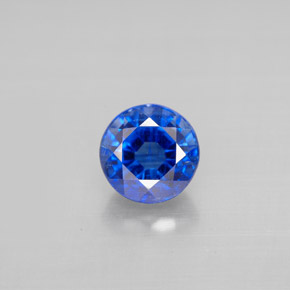 1.30캐럿 천연 블루 카이아나이트, 라운드 컷, 6.22 mm, VS-SI