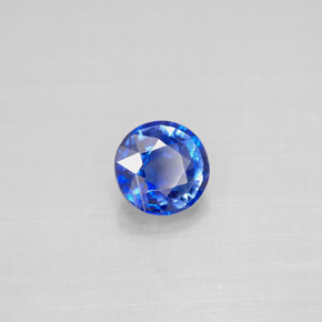 1.00캐럿 천연 블루 카이아나이트, 라운드 컷, 5.88 mm, VS-SI