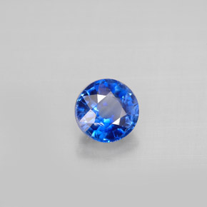 1.02캐럿 천연 블루 카이아나이트, 라운드 컷, 5.87 mm, VS-SI