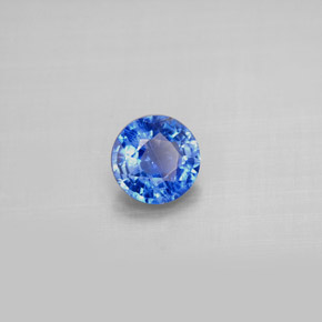 0.92캐럿 천연 블루 카이아나이트, 라운드 컷, 5.99 mm, VS-SI