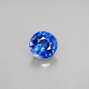 1.20캐럿 천연 블루 카이아나이트, 라운드 컷, 6.10 mm, VS-SI