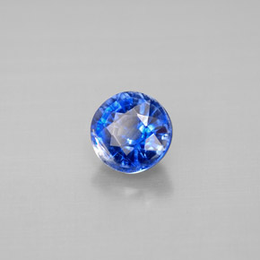 1.20캐럿 천연 블루 카이아나이트, 라운드 컷, 6.10 mm, VS-SI
