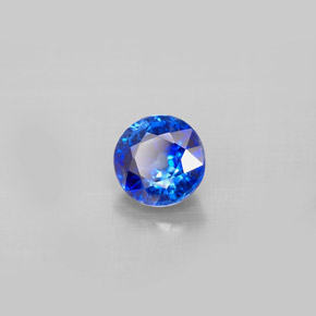 1.12캐럿 천연 블루 카이아나이트, 라운드 컷, 6.06 mm, VS-SI