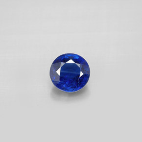 1.09캐럿 천연 블루 카이아나이트, 라운드 컷, 5.89 mm, VS-SI