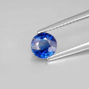 0.93캐럿 천연 블루 카이아나이트, 라운드 컷, 6.04 mm, VS-SI