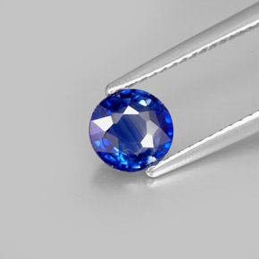 0.97캐럿 천연 블루 카이아나이트, 라운드 컷, 6.17 mm, VS-SI