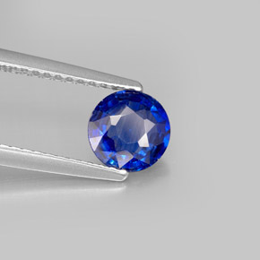 0.97캐럿 천연 블루 카이아나이트, 라운드 컷, 6.17 mm, VS-SI