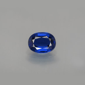 2.66캐럿 천연 블루 카이아나이트, 타원형 컷, 9.2×7.1 mm, VS