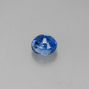 0.65캐럿 천연 블루 카이아나이트, 라운드 컷, 4.82 mm, SI