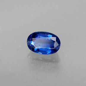 0.69캐럿 천연 블루 카이아나이트, 타원형 컷, 6.1×4.2 mm, VS-SI