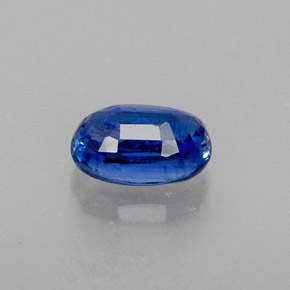 0.78캐럿 천연 블루 카이아나이트, 타원형 컷, 6.2×4.3 mm, VS-SI