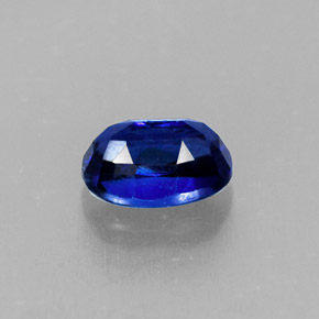 0.78캐럿 천연 블루 카이아나이트, 타원형 컷, 6.2×4.2 mm, VS-SI