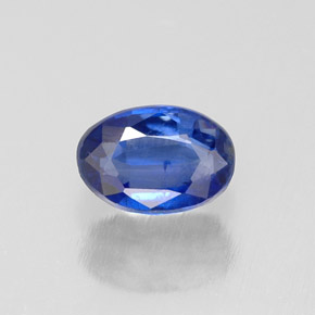 0.69캐럿 천연 블루 카이아나이트, 타원형 컷, 6×4.3 mm, VS-SI