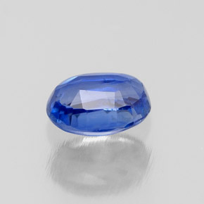 0.69캐럿 천연 블루 카이아나이트, 타원형 컷, 6×4.3 mm, VS-SI