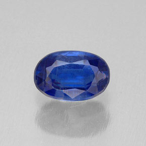 0.72캐럿 천연 블루 카이아나이트, 타원형 컷, 6.2×4.1 mm, VS-SI