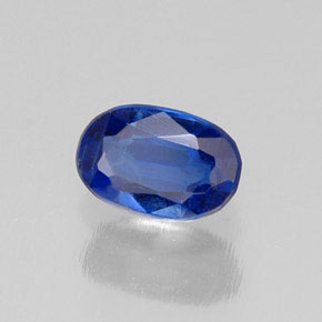 0.72캐럿 천연 블루 카이아나이트, 타원형 컷, 6.2×4.1 mm, VS-SI