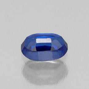 0.72캐럿 천연 블루 카이아나이트, 타원형 컷, 6.2×4.1 mm, VS-SI