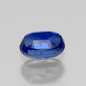 0.72캐럿 천연 블루 카이아나이트, 타원형 컷, 6.2×4.2 mm, VS-SI
