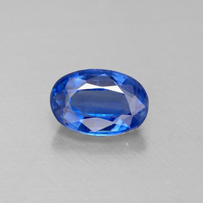 0.68캐럿 천연 블루 카이아나이트, 타원형 컷, 6.1×4.2 mm, VS-SI