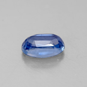 0.68캐럿 천연 블루 카이아나이트, 타원형 컷, 6.1×4.2 mm, VS-SI