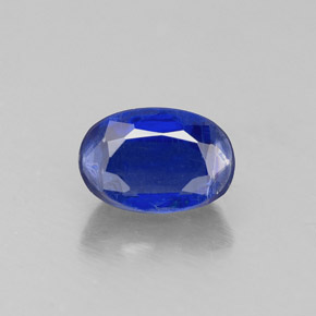0.72캐럿 천연 블루 카이아나이트, 타원형 컷, 6.1×4.1 mm, VS-SI
