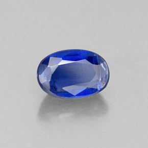 0.72캐럿 천연 블루 카이아나이트, 타원형 컷, 6.1×4.1 mm, VS-SI