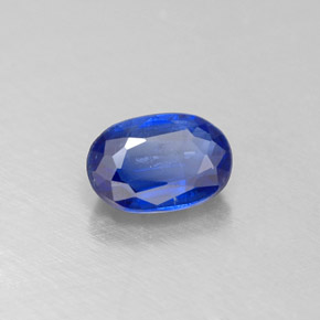 0.67캐럿 천연 블루 카이아나이트, 타원형 컷, 6.2×4.2 mm, VS-SI