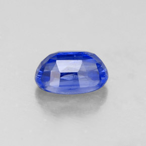 0.78캐럿 천연 블루 카이아나이트, 타원형 컷, 6.1×4.2 mm, VS-SI