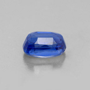 0.81캐럿 천연 블루 카이아나이트, 타원형 컷, 6.1×4.2 mm, VS-SI